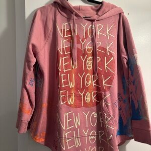 Pink Graphic Hoodie